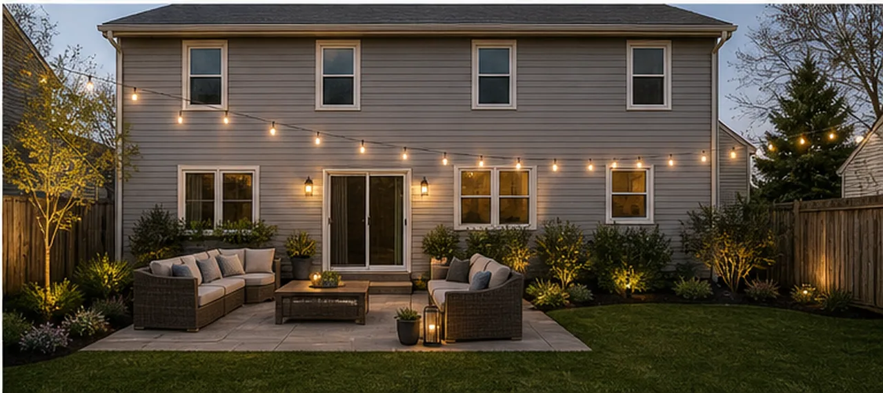 Turn a plain rear facade into an outdoor-living direction finished concept