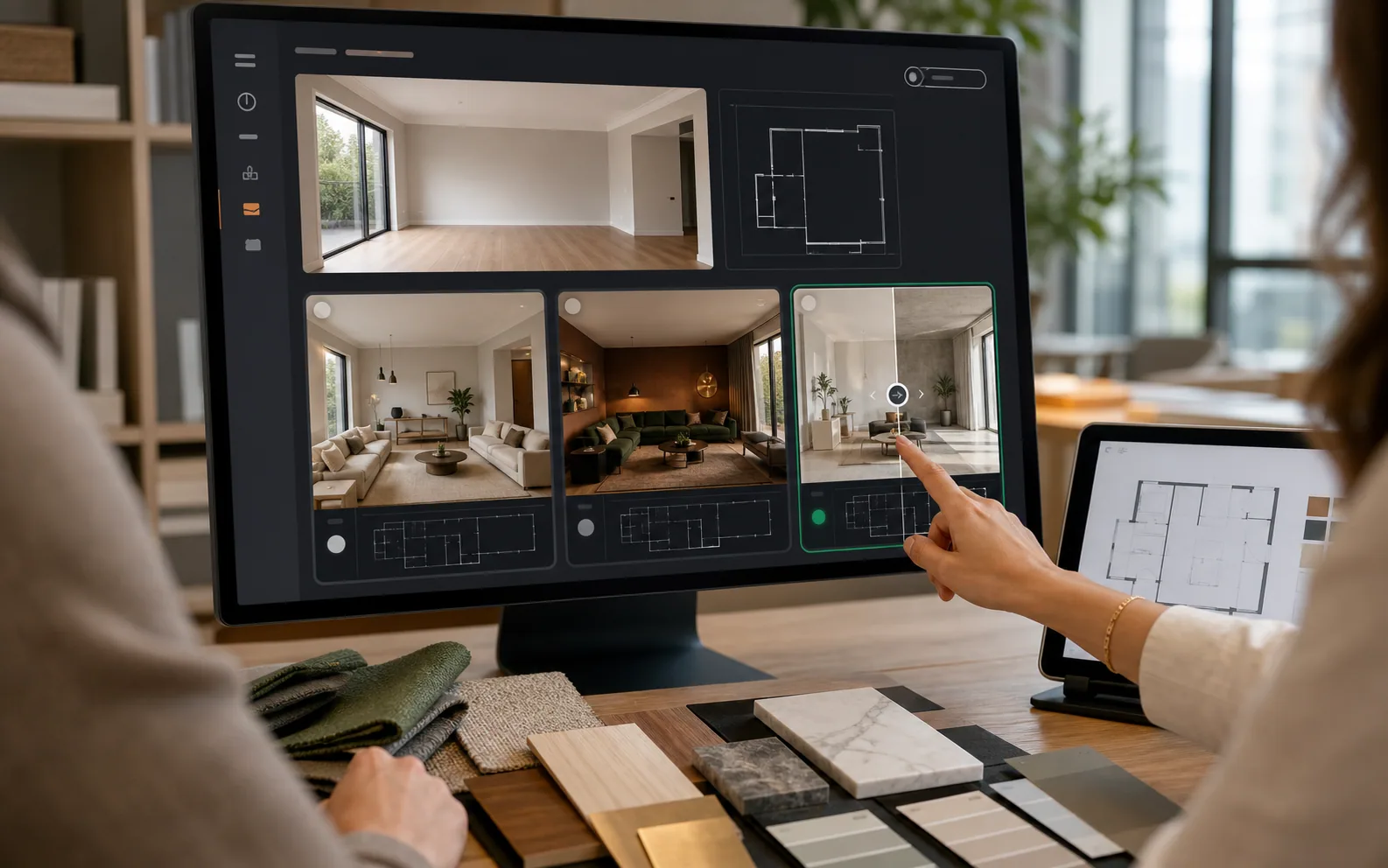 Compare AI Room Designer Options Side By Side RoomMaker workspace view