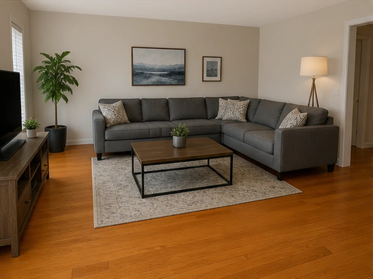 Compare How Flooring Direction Guides The Eye comparison