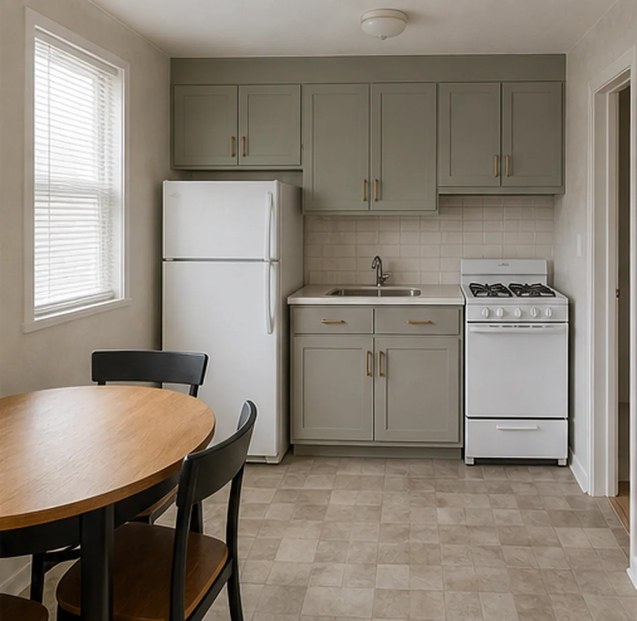 Home office carpet to oak flooring finished concept