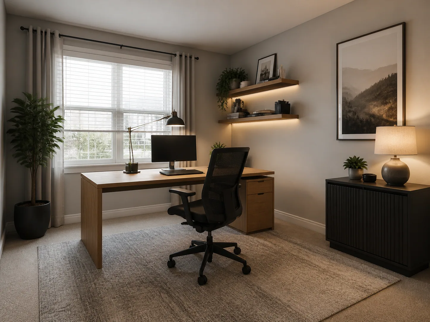 Office perspective study finished concept