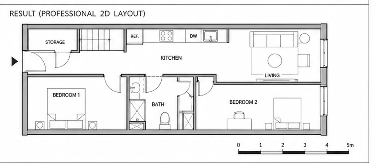 Family layout option from the same shell finished concept