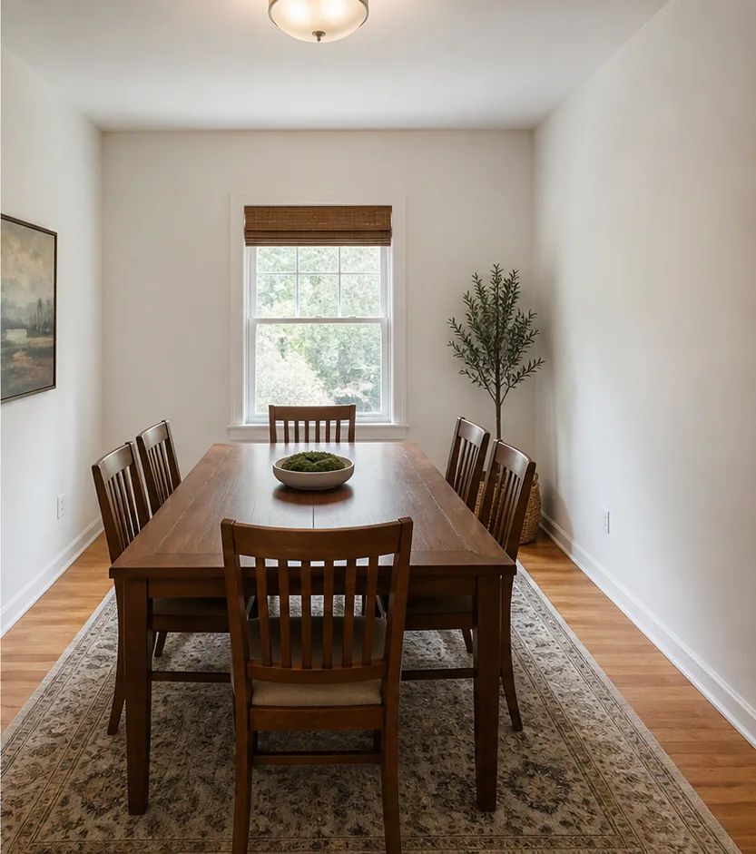 Dining room to creative studio finished concept